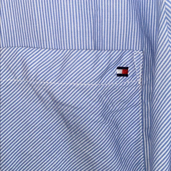 Tommy Hilfiger Shirt Light Blue Button Up Business Casual Size 1X - Picture 5 of 6